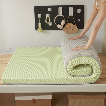 暖季家纺 2025新款学生宿舍凉席按摩冰感豆豆冰丝席地铺地垫 凉豆豆绿色