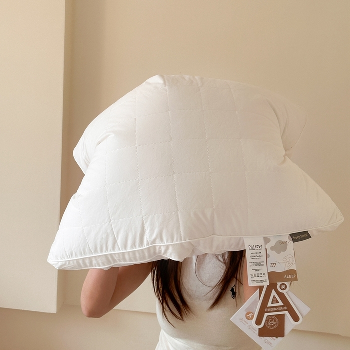 91家纺网 家纺一手货源 找家纺 （总）伟邦枕芯 2025新款A类大格子酒店枕枕头枕芯