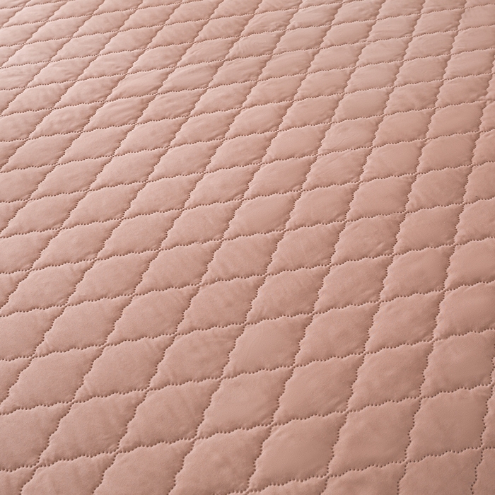 91家纺网 家纺一手货源 找家纺 漫仙阁家纺 2025新款防水夹棉床笠 豆沙粉