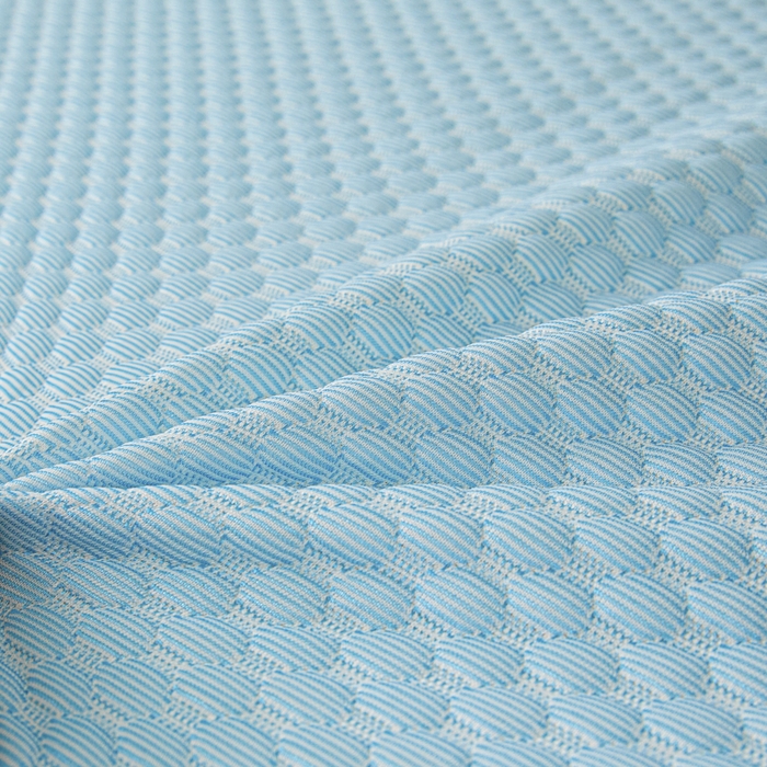 91家纺网 家纺一手货源 找家纺 暖季家纺 2025新款学生宿舍凉席按摩冰感豆豆冰丝席地铺地垫 凉豆豆蓝色