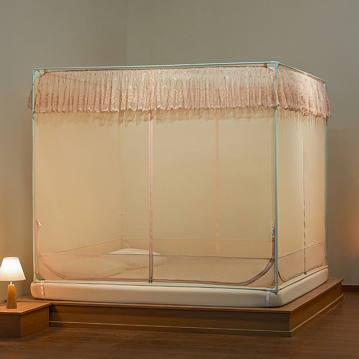 91家纺网 家纺一手货源 找家纺 （总）飞轮海2025春夏新款坐床式全包蚊帐-t55