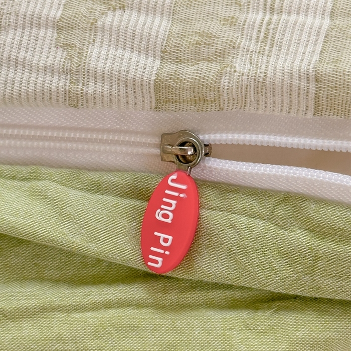 91家纺网 家纺一手货源 找家纺 菡宝 2025新款a类母婴级纯棉全棉纯棉色织三层纱提花系列四件套 艾瑞-绿