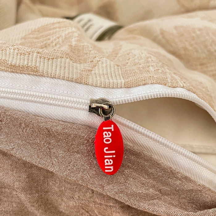 91家纺网 家纺一手货源 找家纺 菡宝 2025新款a类母婴级纯棉全棉纯棉色织三层纱提花系列四件套 花想容-米咖