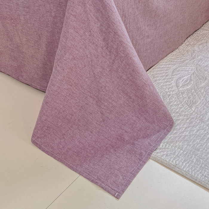 91家纺网 家纺一手货源 找家纺 菡宝 2025新款a类母婴级纯棉全棉纯棉色织三层纱提花系列四件套 叶之美-紫