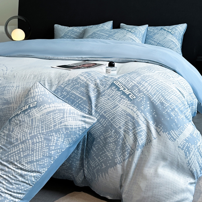 91家纺网 家纺一手货源 找家纺 （总）新方向 2025春夏新款天丝数码印花四件套-凛风逸韵