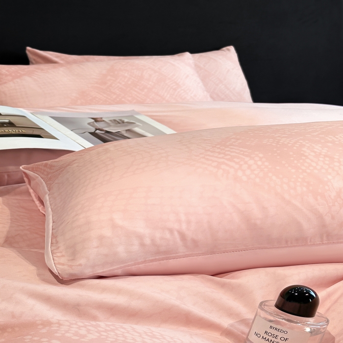 91家纺网 家纺一手货源 找家纺 新方向 2025春夏新款天丝数码印花四件套-凛风逸韵 凛风逸韵粉玉