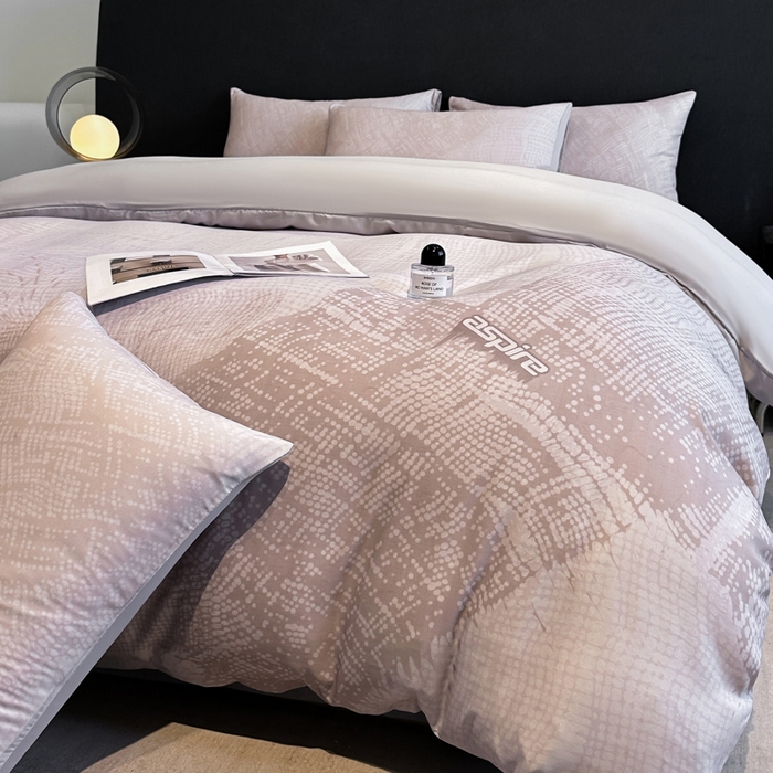 91家纺网 家纺一手货源 找家纺 新方向 2025春夏新款天丝数码印花四件套-凛风逸韵 凛风逸韵爵士灰