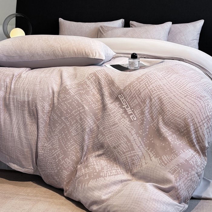 91家纺网 家纺一手货源 找家纺 新方向 2025春夏新款天丝数码印花四件套-凛风逸韵 凛风逸韵爵士灰