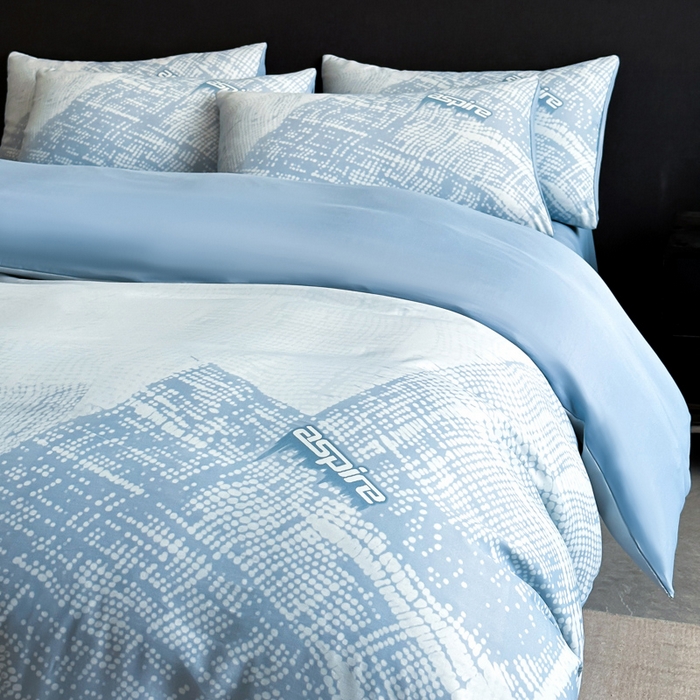 91家纺网 家纺一手货源 找家纺 新方向 2025春夏新款天丝数码印花四件套-凛风逸韵 凛风逸韵以太蓝