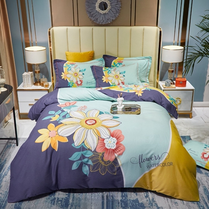 91家纺网 家纺一手货源 找家纺 （总）曼秀琳 2025秋冬新款全棉磨毛印花四件套