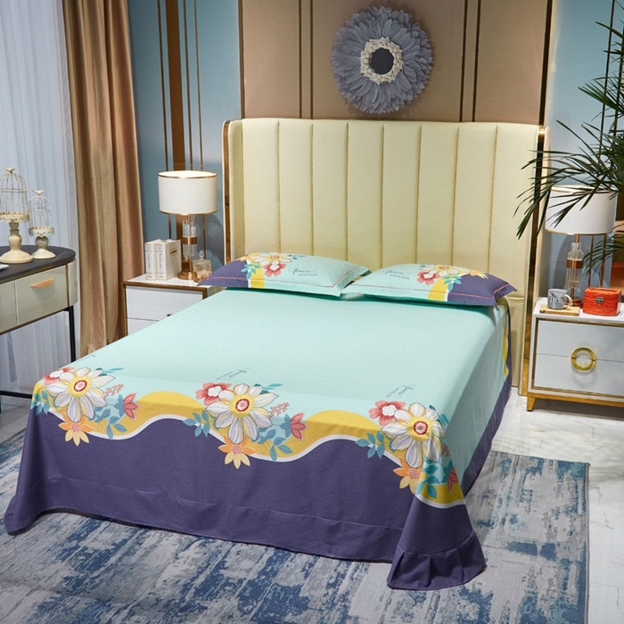 91家纺网 家纺一手货源 找家纺 （总）曼秀琳 2024新款全棉磨毛印花四件套