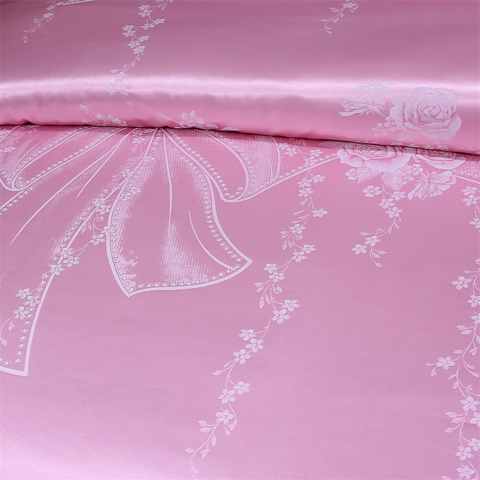 91家纺网 家纺一手货源 找家纺 七夜居 2026新款直播爆款欧式轻奢贡缎提花磨毛四件套 公主的婚礼