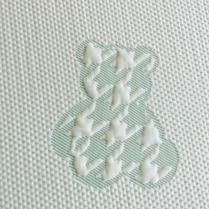 91家纺网 家纺一手货源 找家纺 耐思2025a类冰豆豆提花凉席学生款潮牌熊系列 潮牌態-浅緑