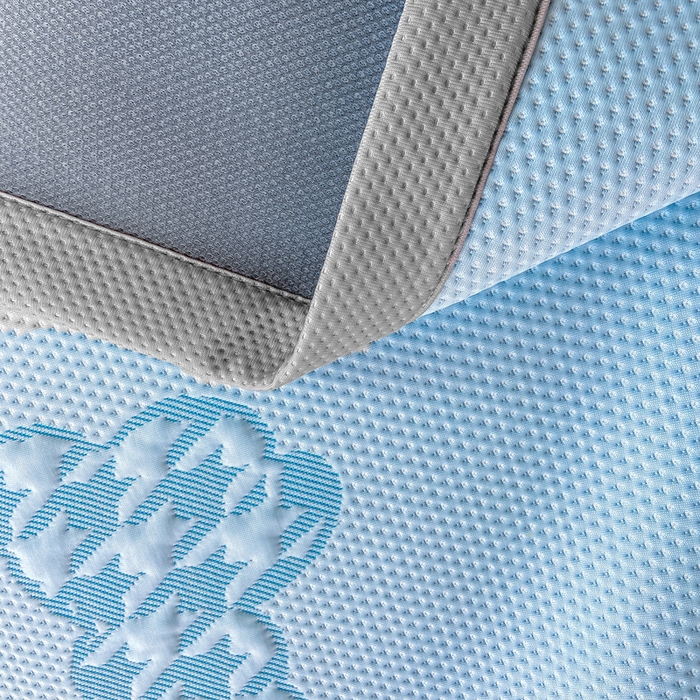 91家纺网 家纺一手货源 找家纺 耐思2025a类冰豆豆提花凉席学生款潮牌熊系列 潮牌熊-天兰