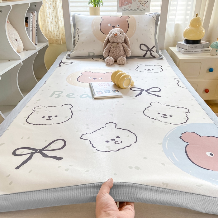 91家纺网 家纺一手货源 找家纺 （总）耐思家纺 2025春夏新款A类冰丝印花凉席空调席学生系列