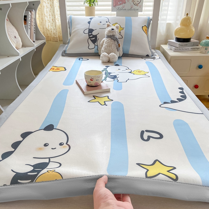 91家纺网 家纺一手货源 找家纺 （总）耐思家纺 2025春夏新款A类冰丝印花凉席空调席学生系列