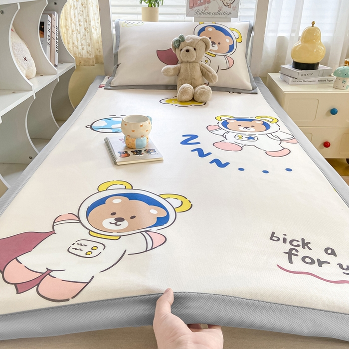 91家纺网 家纺一手货源 找家纺 （总）耐思家纺 2025春夏新款A类冰丝印花凉席空调席学生系列