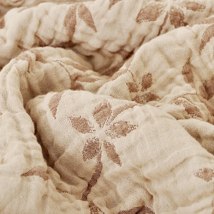 91家纺网 家纺一手货源 找家纺 萌飞 2025春夏新款全棉纯棉超柔四层泡纱布毛巾被 夏知