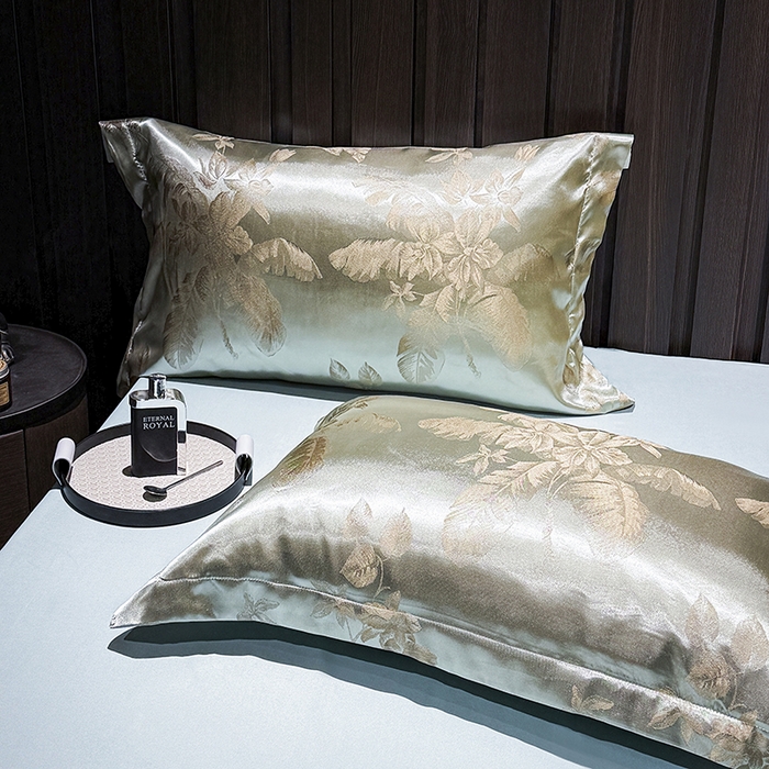 91家纺网 家纺一手货源 找家纺 七夜居 2025新款直播爆款欧式轻奢贡缎提花磨毛四件套 迷恋风情