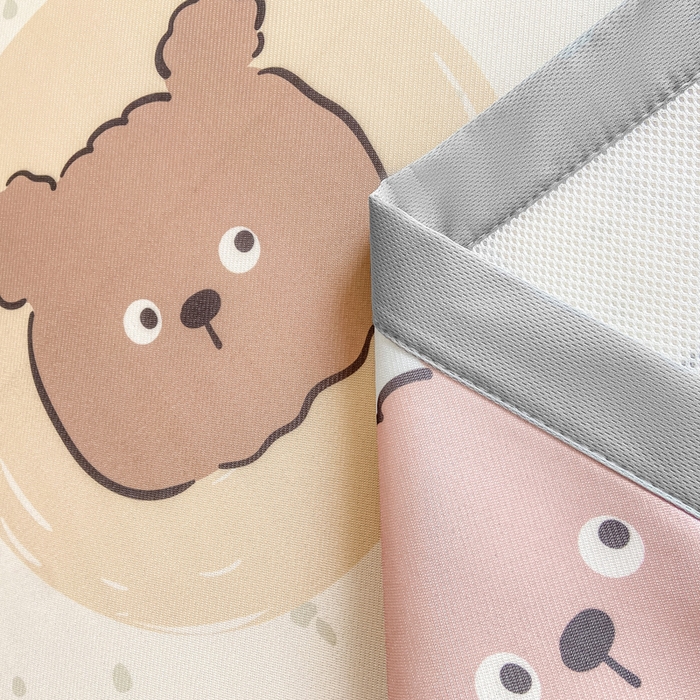 91家纺网 家纺一手货源 找家纺 耐思家纺 2025春夏新款A类冰丝印花凉席空调席学生系列 宝贝熊