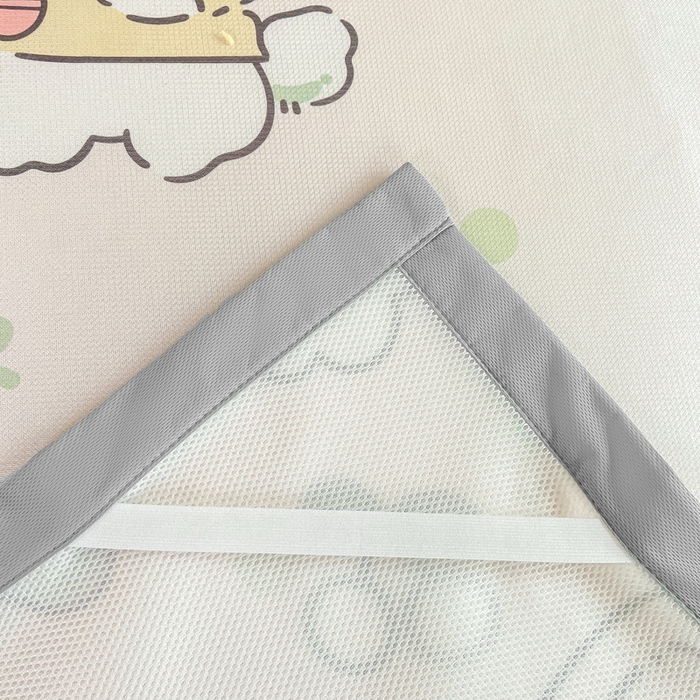 91家纺网 家纺一手货源 找家纺 耐思家纺 2025春夏新款A类冰丝印花凉席空调席学生系列 皮皮狗