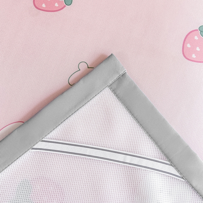 91家纺网 家纺一手货源 找家纺 耐思家纺 2025春夏新款A类冰丝印花凉席空调席学生系列 甜心草莓