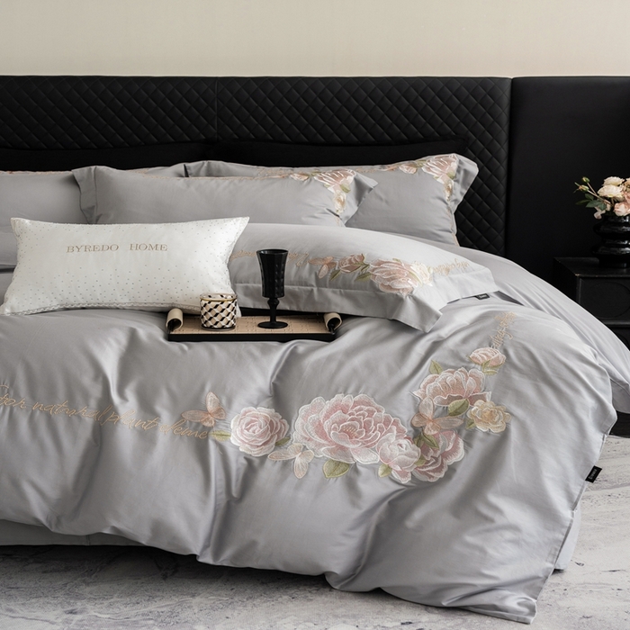 91家纺网 家纺一手货源 找家纺 馨蕊家居 2025新款新疆阿克苏100%全棉-初禾 初禾-高级灰