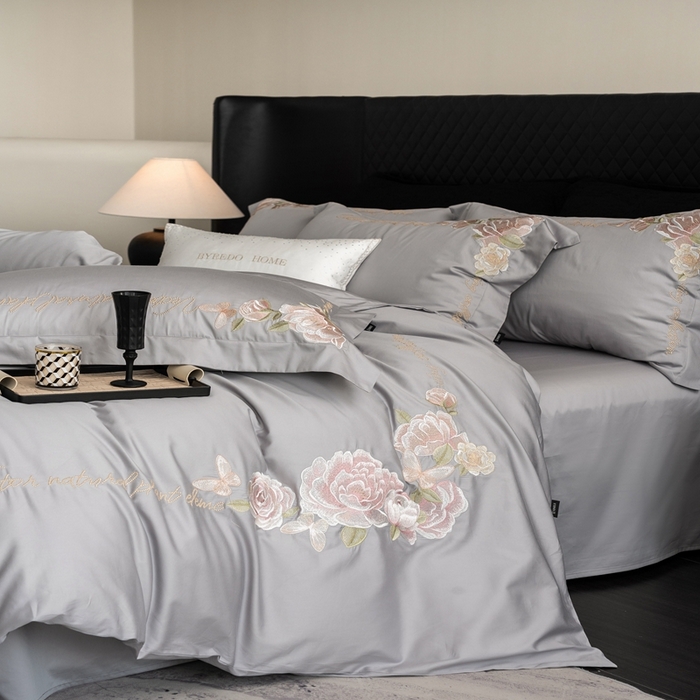 91家纺网 家纺一手货源 找家纺 馨蕊家居 2025新款新疆阿克苏100%全棉-初禾 初禾-高级灰