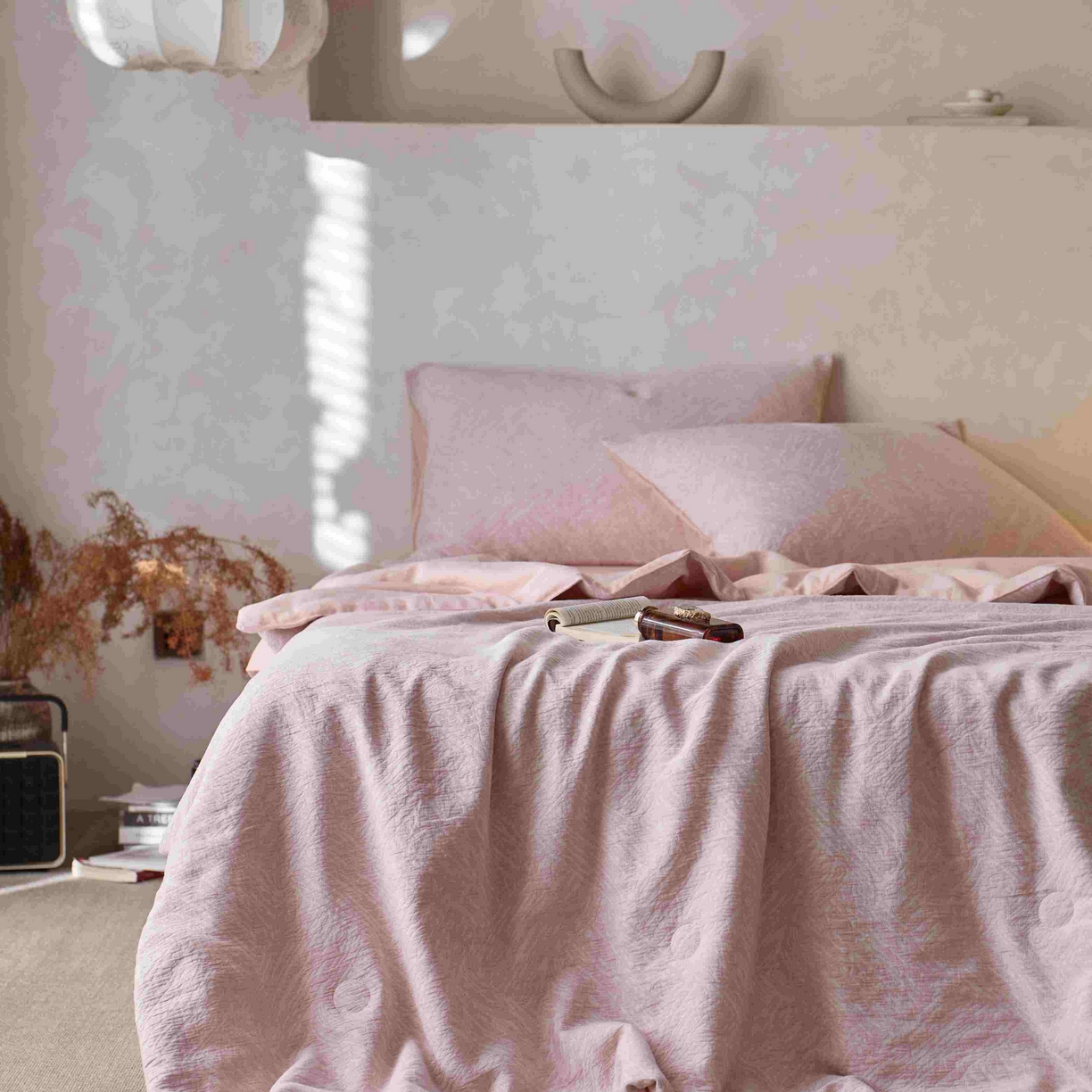 91家纺网 家纺一手货源 找家纺 （总）梦享生活家居 2025新款色织三层提花夏被