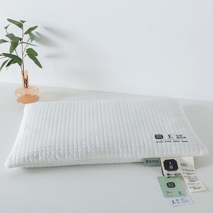 91家纺网 家纺一手货源 找家纺 （总）境月枕芯坊 2025新款可拆洗黑苦荞枕枕头枕芯