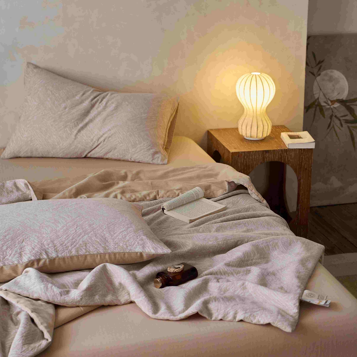 91家纺网 家纺一手货源 找家纺 梦享生活家居 2025新款色织三层提花夏被 缤纷米