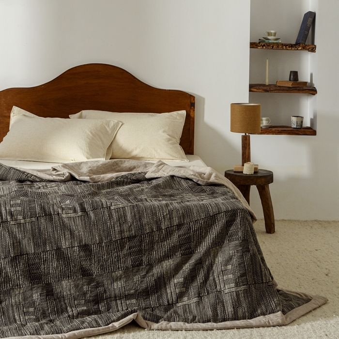 91家纺网 家纺一手货源 找家纺 （总）简家居 2025新款亲肤舒适幻影黑金夏被夏凉被空调被