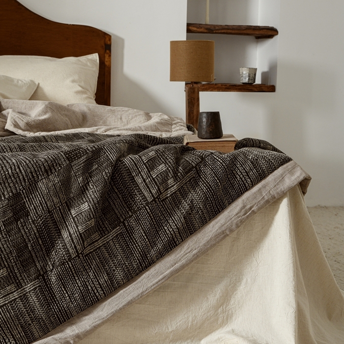 91家纺网 家纺一手货源 找家纺 （总）简家居 2025新款亲肤舒适幻影黑金夏被夏凉被空调被