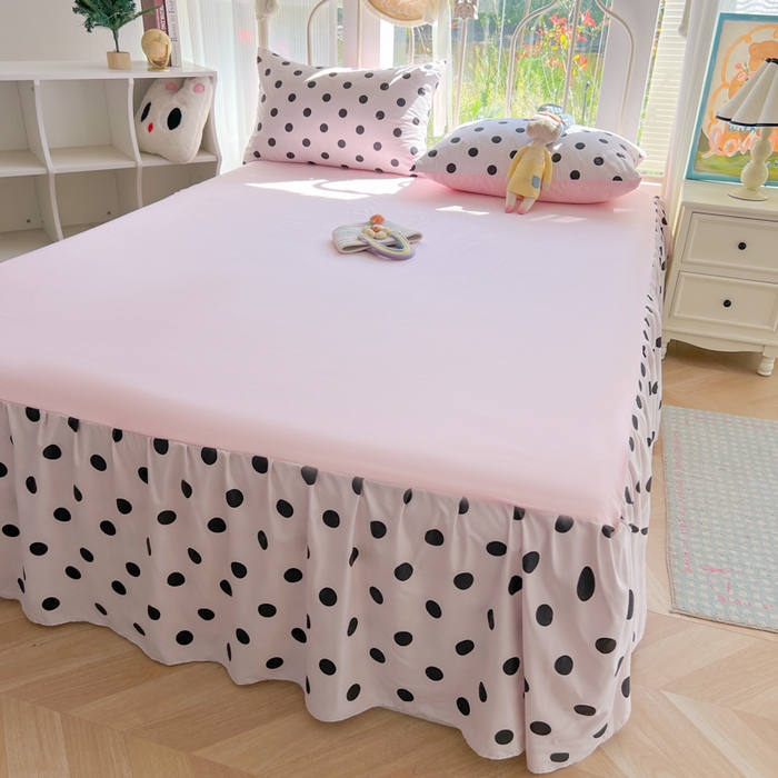 91家纺网 家纺一手货源 找家纺 （总）子钦2025新款云朵棉毛巾绣床裙款夏被四件套单夏被