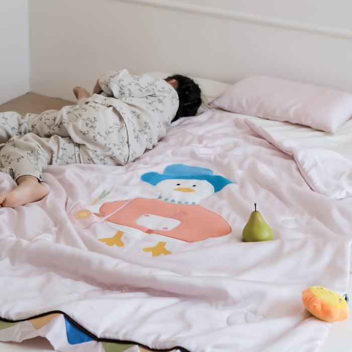 91家纺网 家纺一手货源 找家纺 （总）喜多兔儿童家纺 2025新款小惊喜儿童蚕丝蛋白天丝抗菌夏凉被