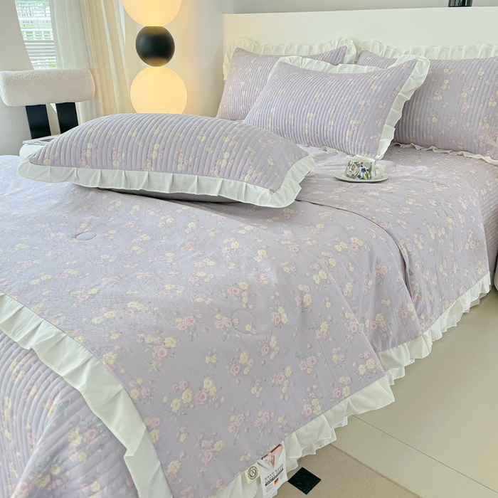 91家纺网 家纺一手货源 找家纺 （总）同田2025新款床盖夏被四件套