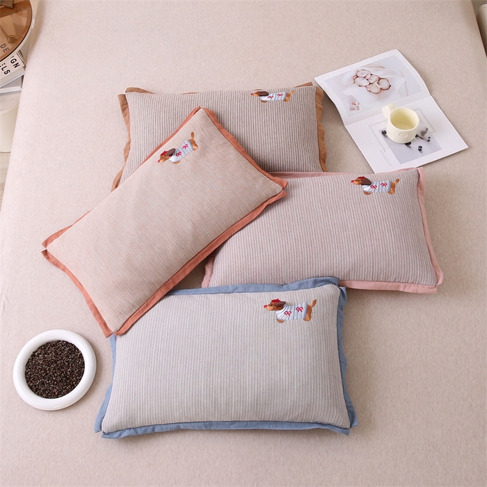 （总）珍贝家纺 2025新款腊肠狗荞麦枕枕头枕芯