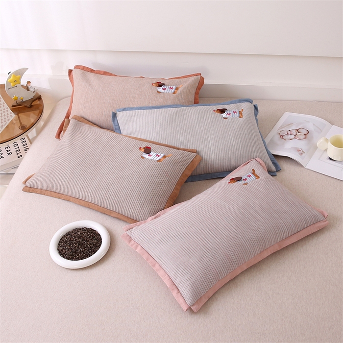 91家纺网 家纺一手货源 找家纺 珍贝家纺 2025新款腊肠狗荞麦枕枕头枕芯 组合图（仅展示） 35x55cm/只