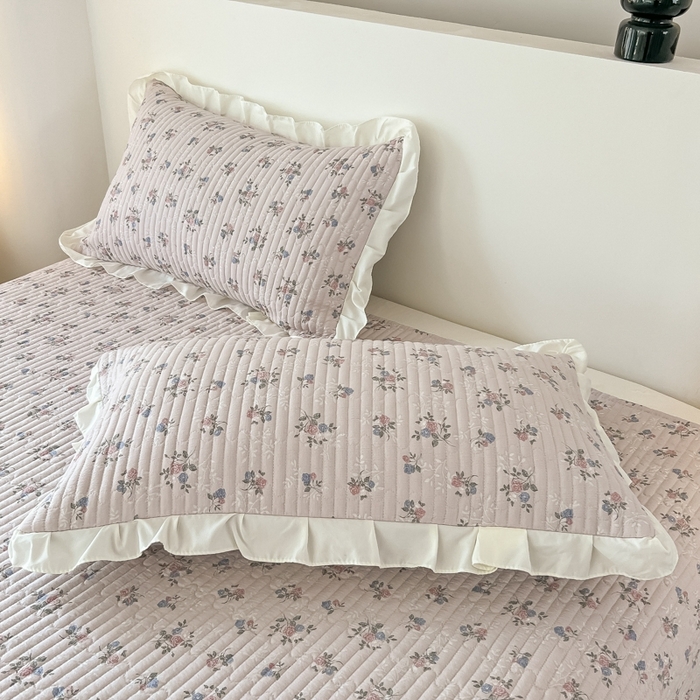 91家纺网 家纺一手货源 找家纺 同田2025新款床盖夏被四件套 梦幻粉