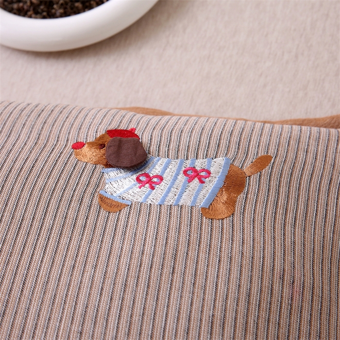 91家纺网 家纺一手货源 找家纺 珍贝家纺 2025新款腊肠狗荞麦枕枕头枕芯 腊肠狗-卡其色 35x55cm/只