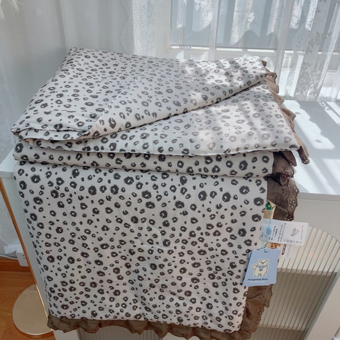 91家纺网 家纺一手货源 找家纺 （总）暖居 2025新款法式韩系双面纯棉夏被约3.2斤空调被夏季薄被子可水洗跑量款