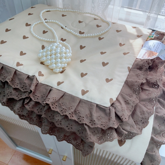 91家纺网 家纺一手货源 找家纺 暖居 2025新款法式韩系双面纯棉夏被约3.2斤空调被夏季薄被子可水洗跑量款 爱心卡