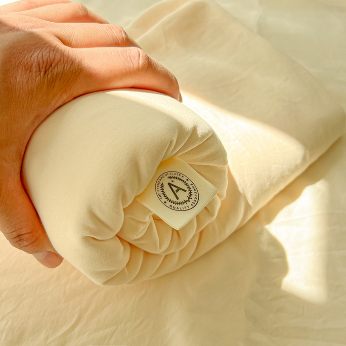 91家纺网 家纺一手货源 找家纺 温眠家纺 2025新款A类水洗棉色织单床单系列-叠拍 奶黄