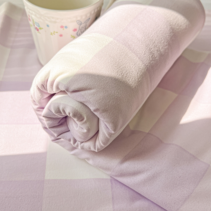 91家纺网 家纺一手货源 找家纺 温眠家纺 2025新款A类水洗棉色织单床单系列-叠拍 奶酪葡萄