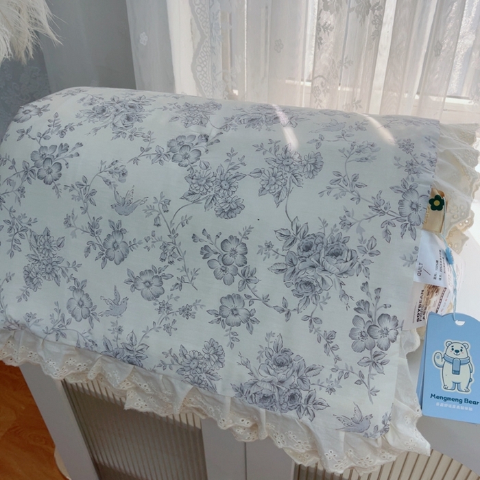 91家纺网 家纺一手货源 找家纺 暖居 2025新款法式韩系双面纯棉夏被约3.2斤空调被夏季薄被子可水洗跑量款 赫本白