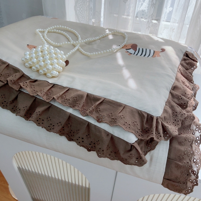 91家纺网 家纺一手货源 找家纺 暖居 2025新款法式韩系双面纯棉夏被约3.2斤空调被夏季薄被子可水洗跑量款 拉拉狗