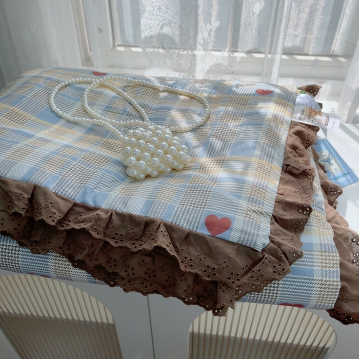 91家纺网 家纺一手货源 找家纺 暖居 2025新款法式韩系双面纯棉夏被约3.2斤空调被夏季薄被子可水洗跑量款 莱恩蓝