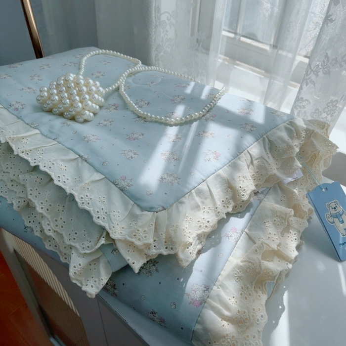 91家纺网 家纺一手货源 找家纺 暖居 2025新款法式韩系双面纯棉夏被约3.2斤空调被夏季薄被子可水洗跑量款 兰庭