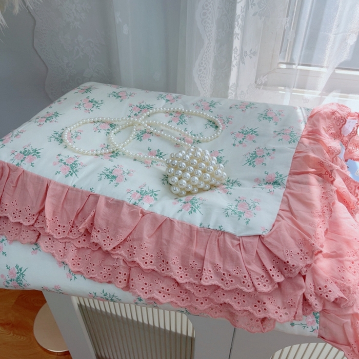 91家纺网 家纺一手货源 找家纺 暖居 2025新款法式韩系双面纯棉夏被约3.2斤空调被夏季薄被子可水洗跑量款 茉莉