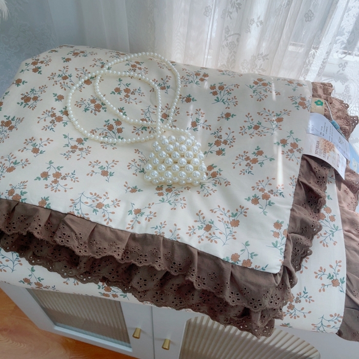 91家纺网 家纺一手货源 找家纺 暖居 2025新款法式韩系双面纯棉夏被约3.2斤空调被夏季薄被子可水洗跑量款 墨尔本